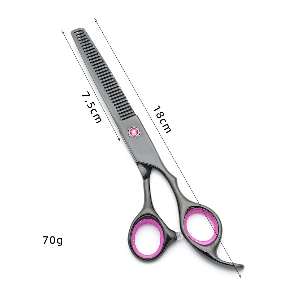 KFX-2076733 Pet Grooming Scissors Set - Portable Stainless Steel Tools for Dog Beauty Care