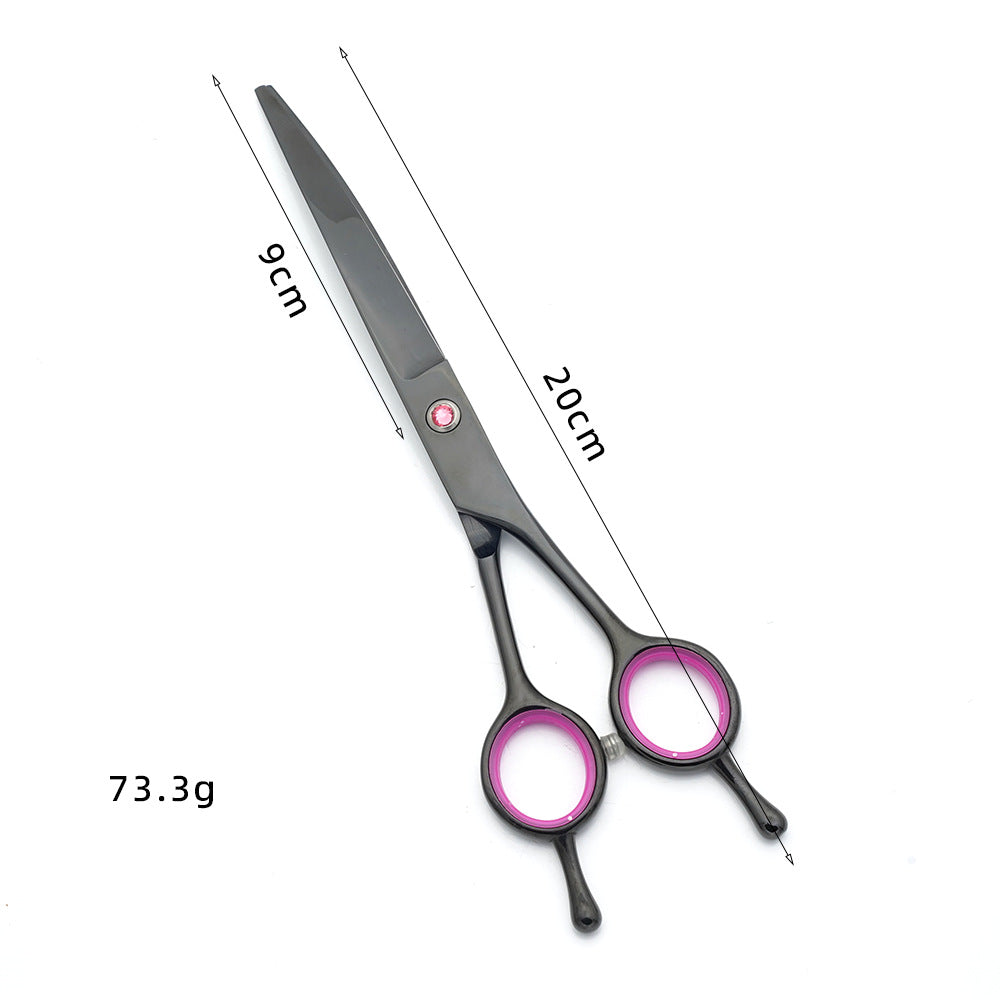 KFX-2076733 Pet Grooming Scissors Set - Portable Stainless Steel Tools for Dog Beauty Care