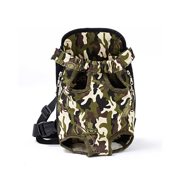 KFX-2077373 Pet Backpack Carrier Bag in Color Striped, Leopard Print, Camouflage, and Denim Designs