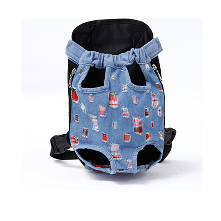 KFX-2077373 Pet Backpack Carrier Bag in Color Striped, Leopard Print, Camouflage, and Denim Designs
