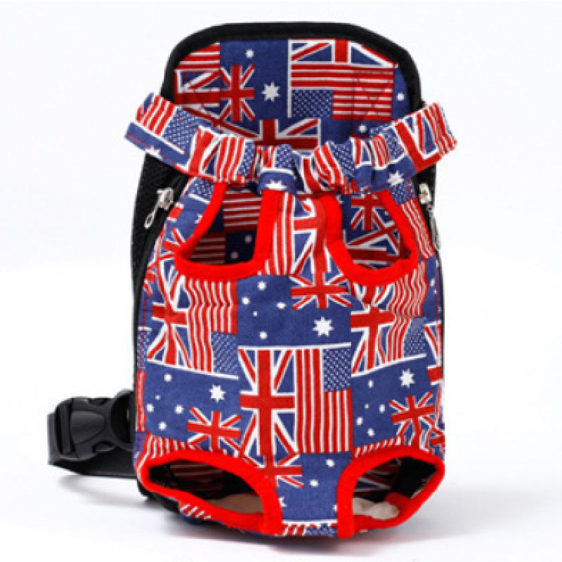 KFX-2077373 Pet Backpack Carrier Bag in Color Striped, Leopard Print, Camouflage, and Denim Designs