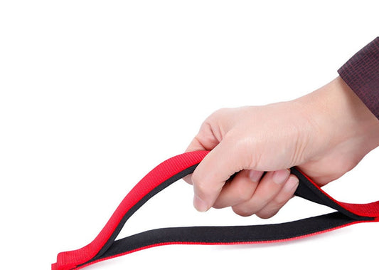 KFX-2080701 Foam Traction Belt for Dogs - Nylon + Metal + Plastic, Available in Blue, Red, Army Green, Silver Gray, 15mm or 25mm Width, 180cm Length