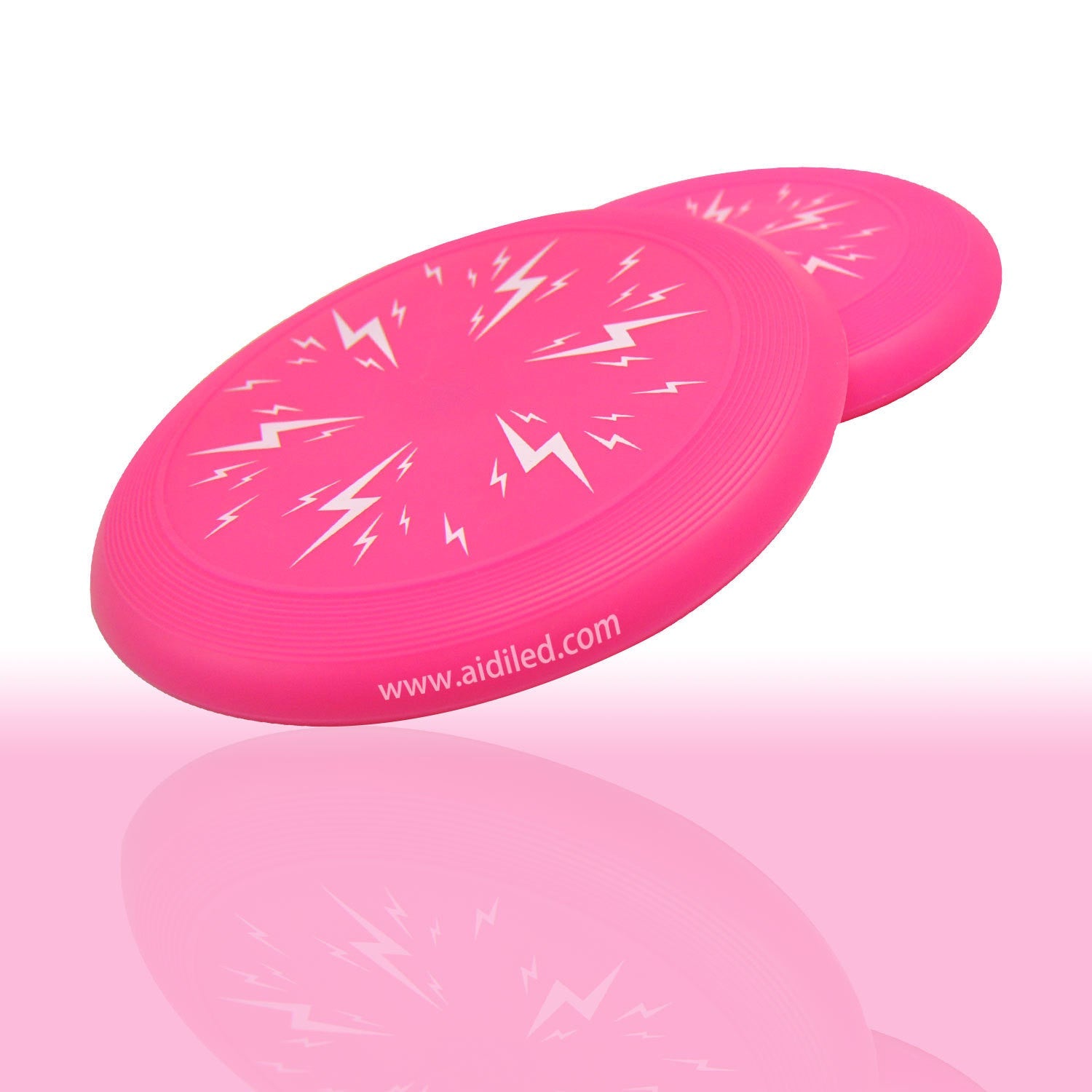 KFX-2081725 LED Silicone Luminous Dog Training Toy - 20CM & 16CM, Pink