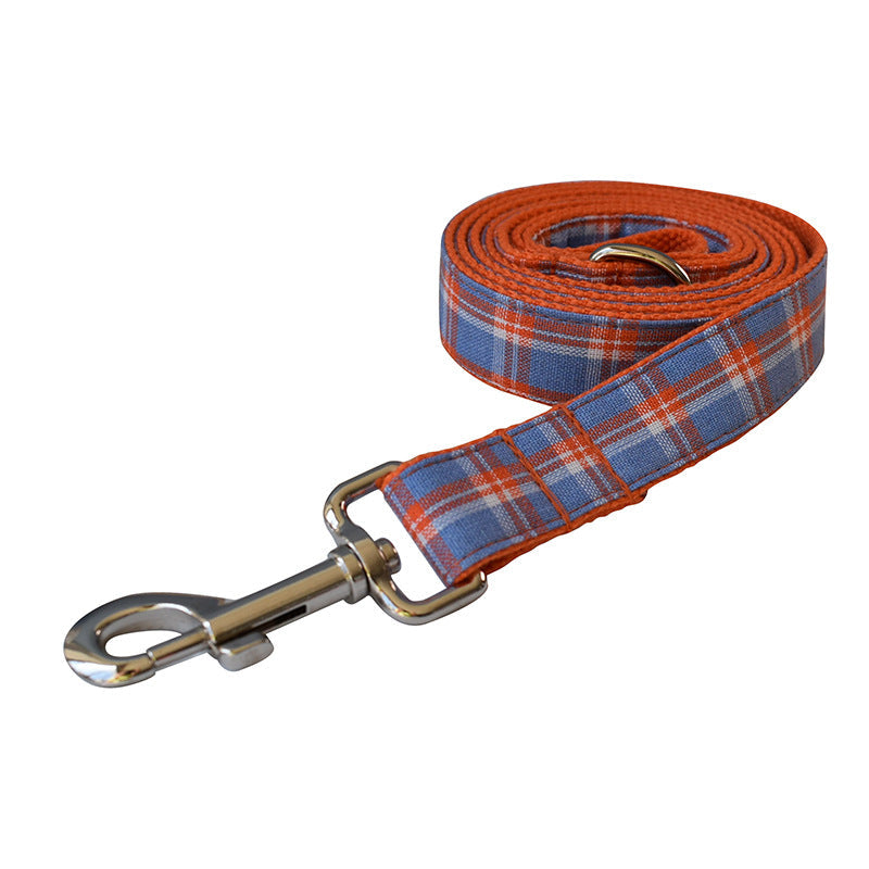 KFX-2082877 Stylish Orange Mesh Dog Collar with Alloy Buckle and Bow Accent