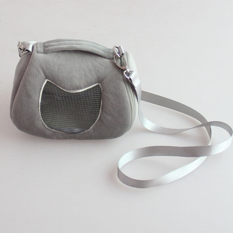 KFX-2083133 Portable Backpack for Hamster with Non-Woven Lining and Zipper Pocket, 12x7x7 cm & 19x12x11 cm