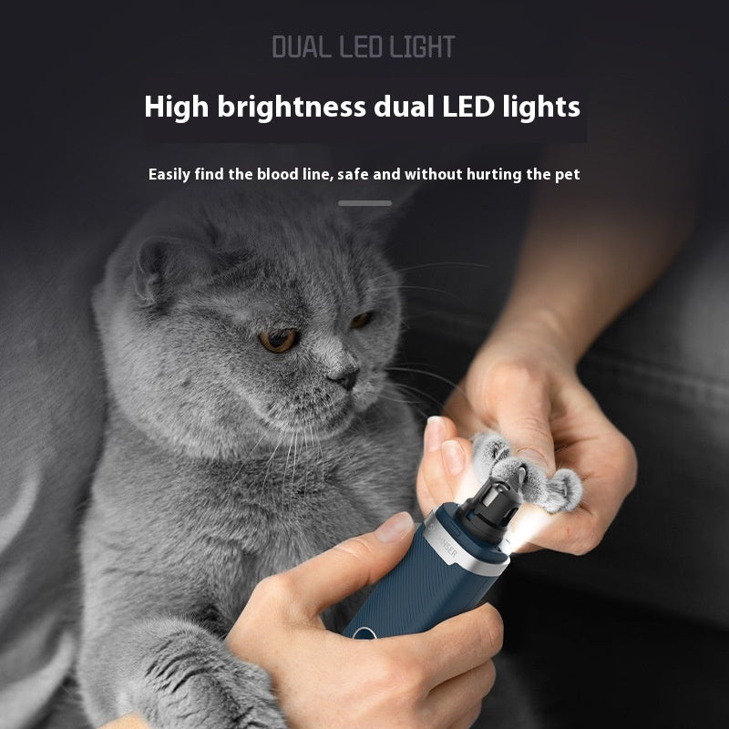 KFX-2084669 Electric Pet Nail Trimmer for Dogs and Cats - M8 ABS Nail Care Device