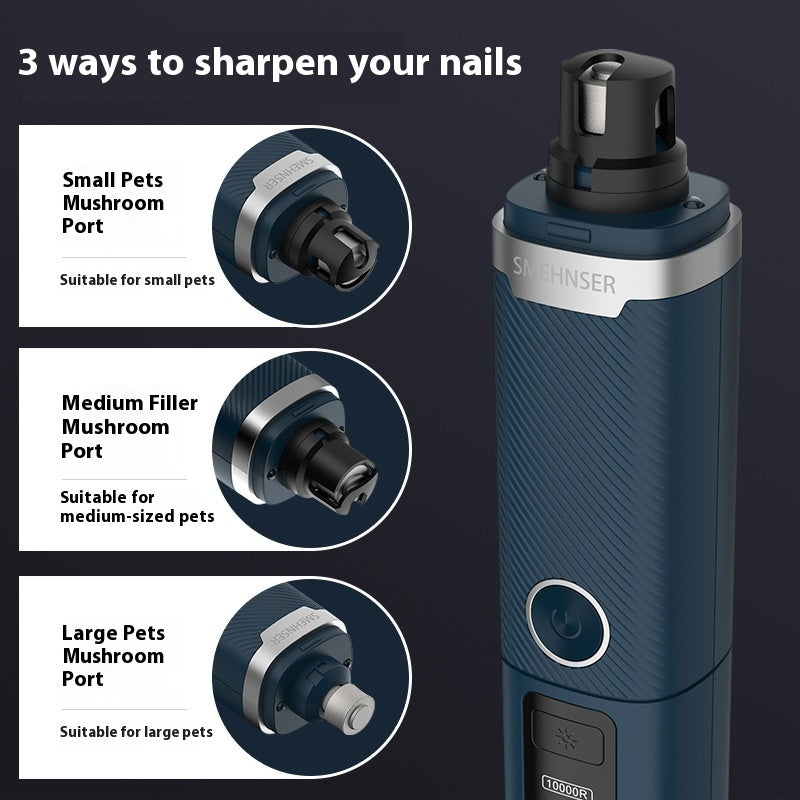 KFX-2084669 Electric Pet Nail Trimmer for Dogs and Cats - M8 ABS Nail Care Device