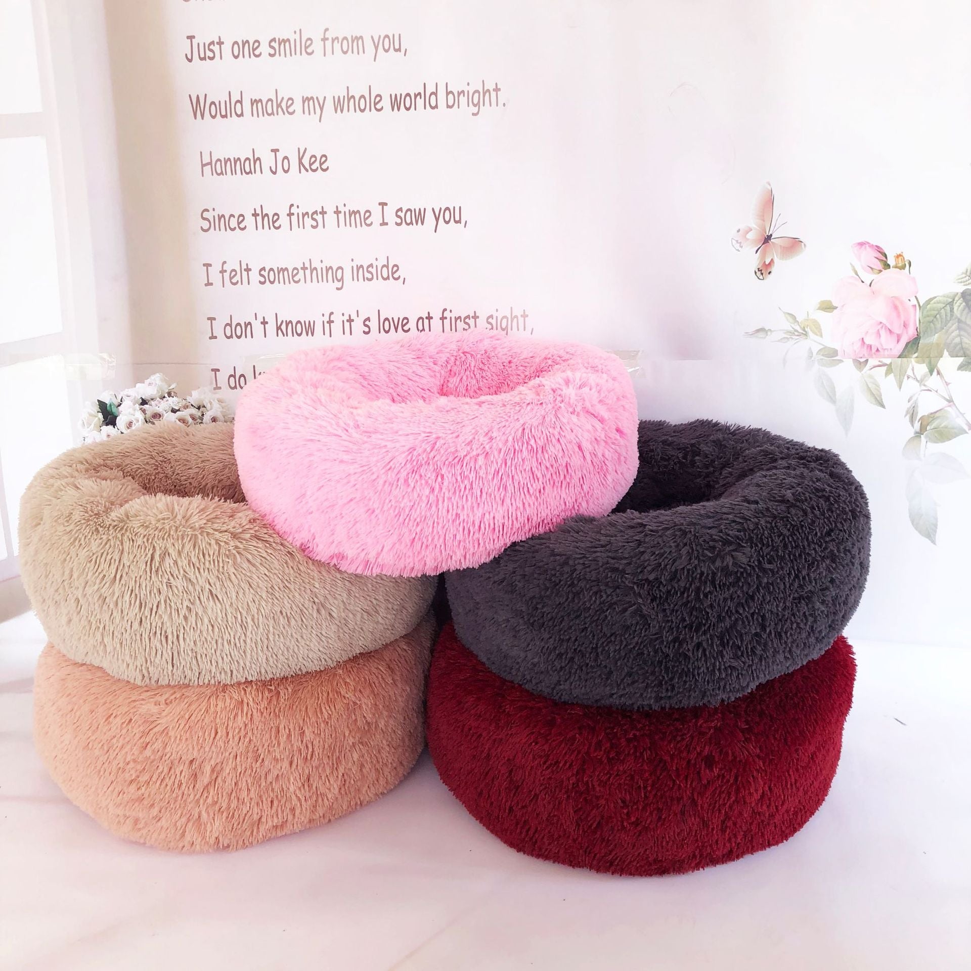 KFX-2084925 Round Longhair Cat Litter - Various Sizes Available in Blue Cloth Material