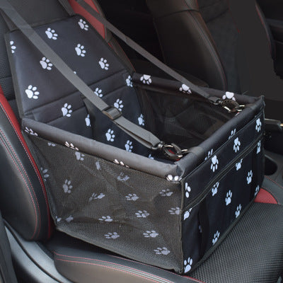 KFX-2085693 Waterproof Double Layer Pet Car Mat with Adjustable Strap and Zippered Storage Bag