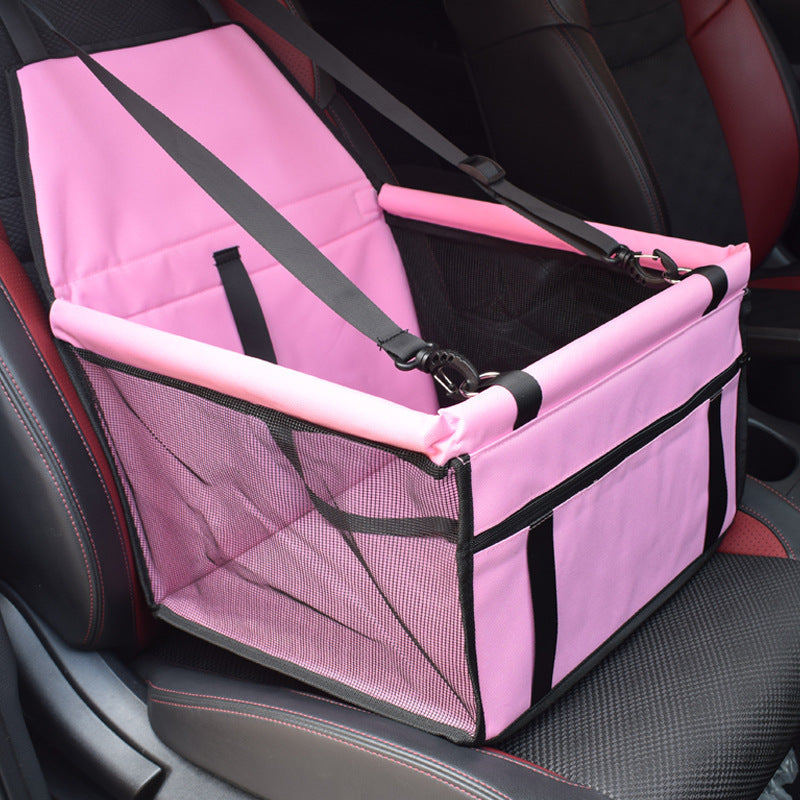 KFX-2085693 Waterproof Double Layer Pet Car Mat with Adjustable Strap and Zippered Storage Bag