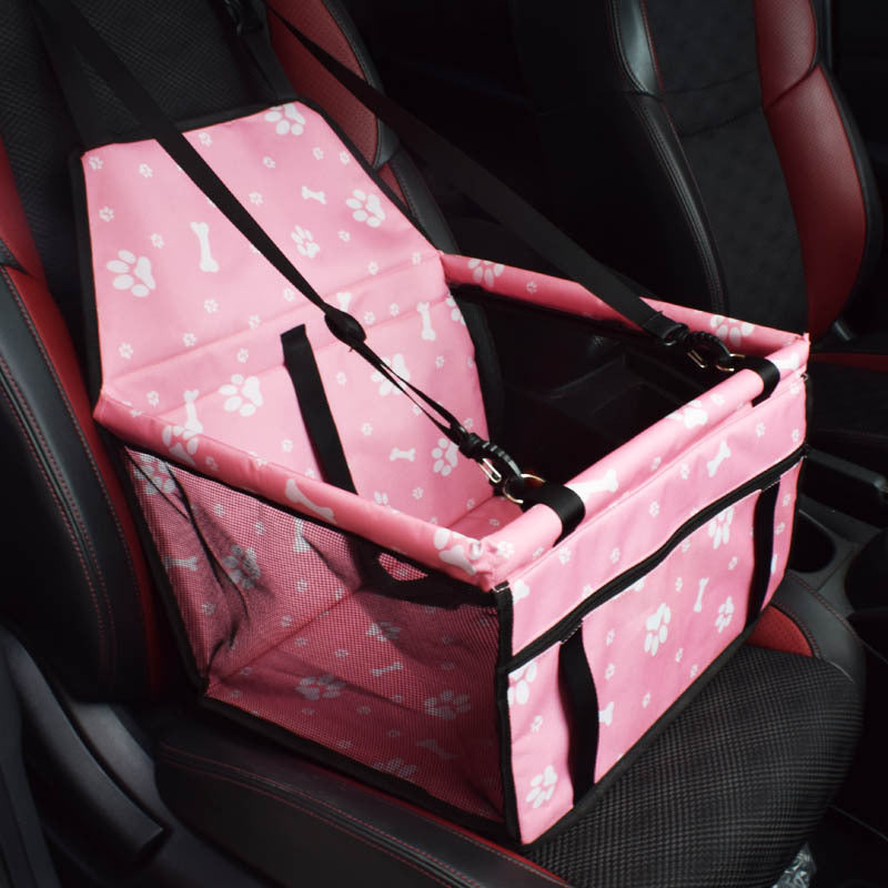 KFX-2085693 Waterproof Double Layer Pet Car Mat with Adjustable Strap and Zippered Storage Bag