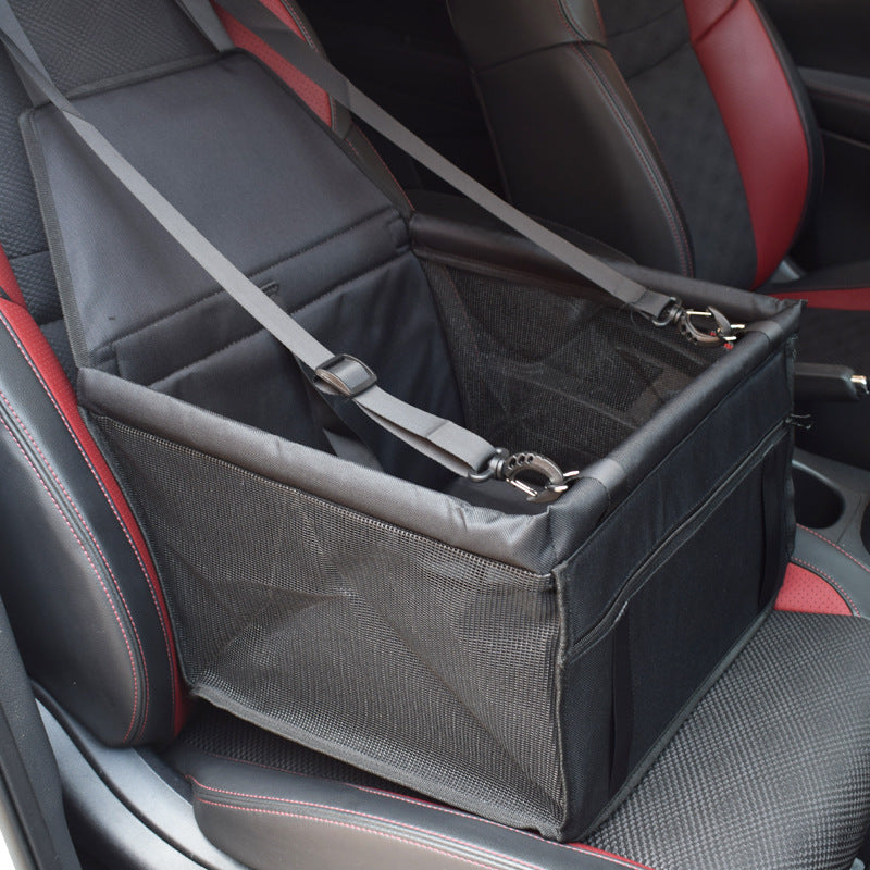 KFX-2085693 Waterproof Double Layer Pet Car Mat with Adjustable Strap and Zippered Storage Bag