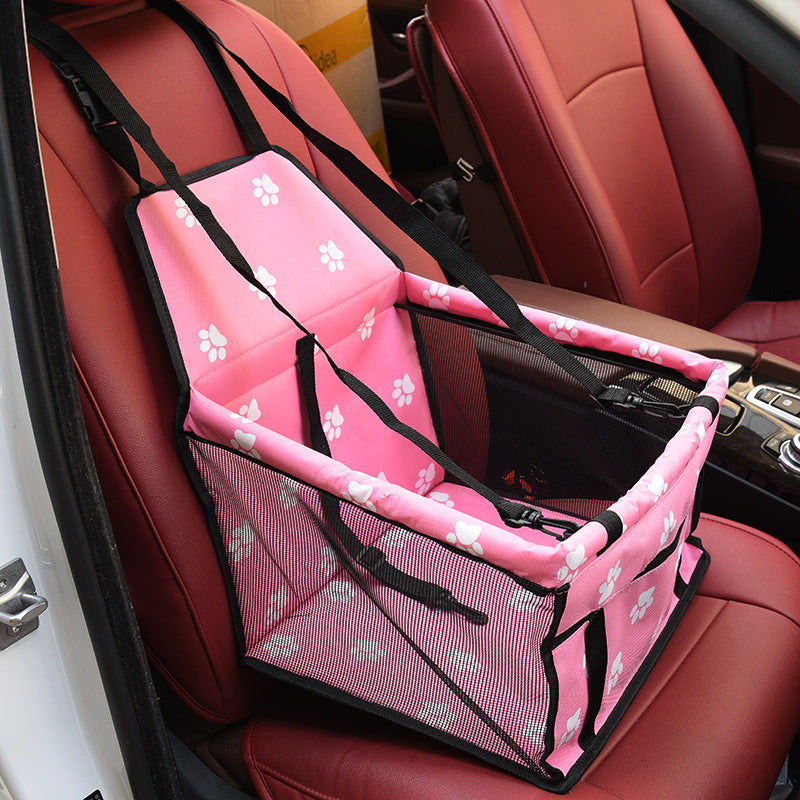 KFX-2085693 Waterproof Double Layer Pet Car Mat with Adjustable Strap and Zippered Storage Bag