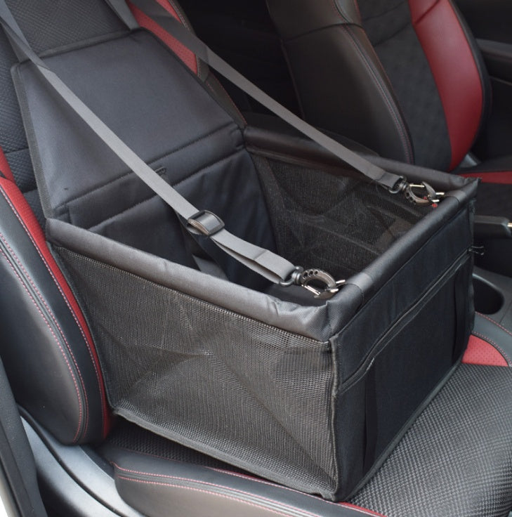 KFX-2085693 Waterproof Double Layer Pet Car Mat with Adjustable Strap and Zippered Storage Bag