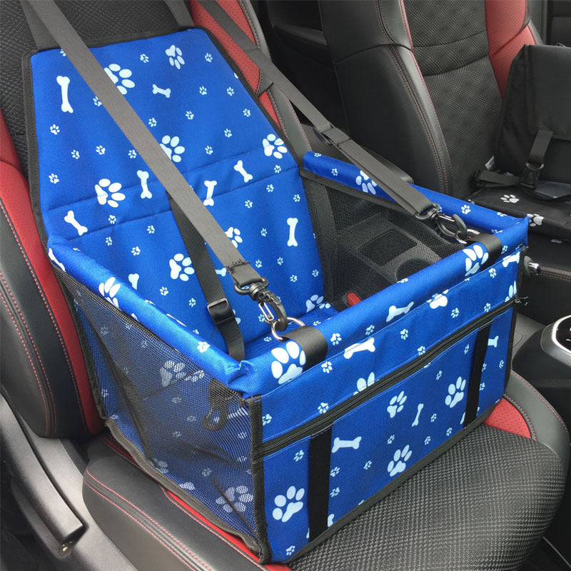 KFX-2085693 Waterproof Double Layer Pet Car Mat with Adjustable Strap and Zippered Storage Bag