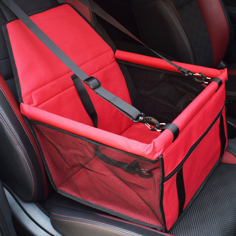 KFX-2085693 Waterproof Double Layer Pet Car Mat with Adjustable Strap and Zippered Storage Bag