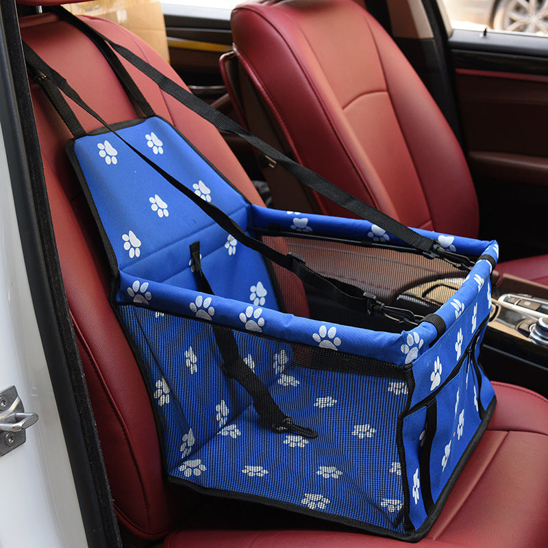 KFX-2085693 Waterproof Double Layer Pet Car Mat with Adjustable Strap and Zippered Storage Bag