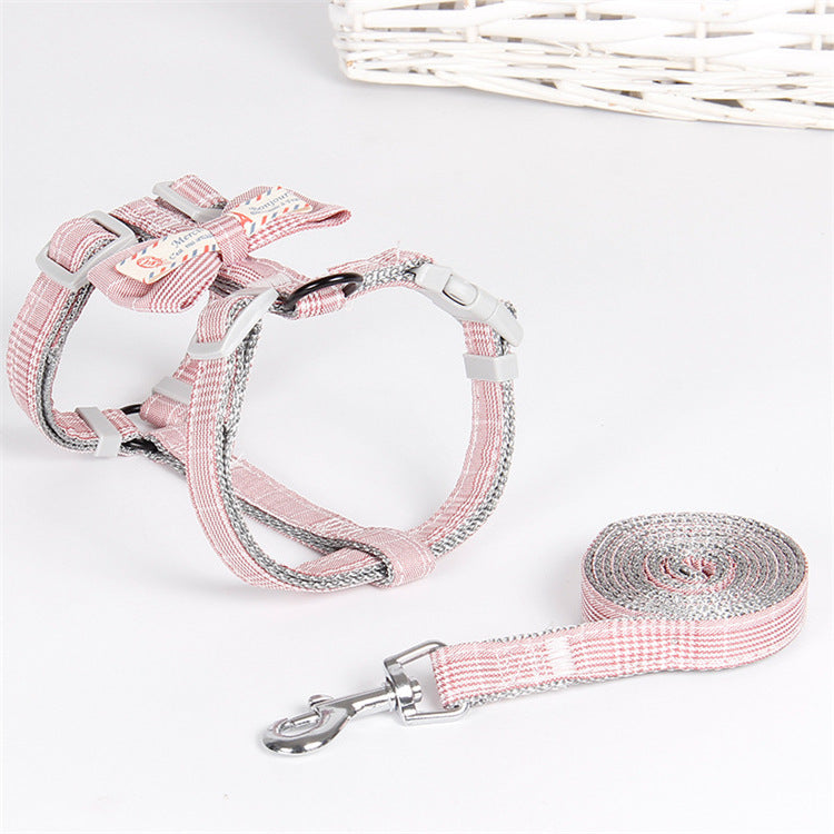 KFX-2086461 Pet Traction Rope with Fashionable Lattice Design for Small to Medium Dogs