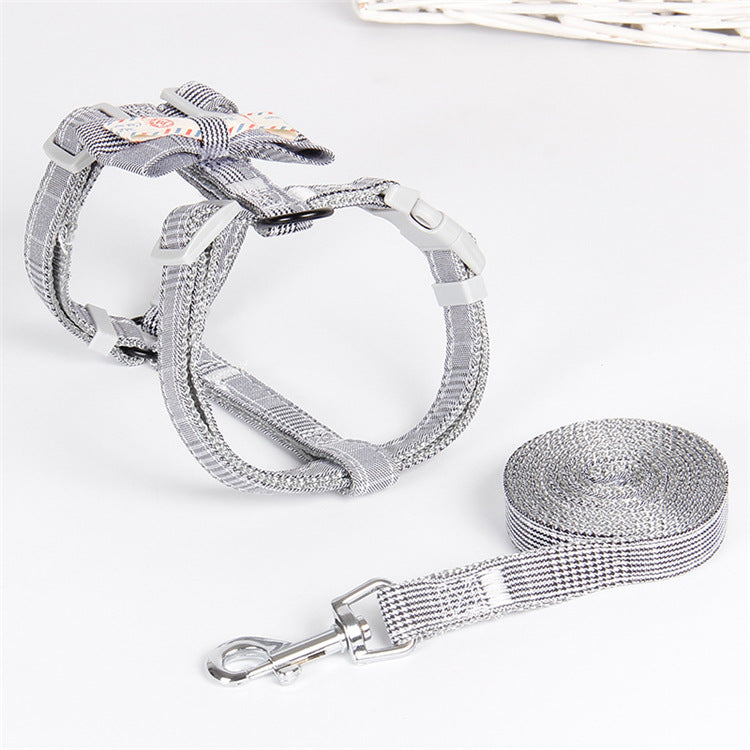 KFX-2086461 Pet Traction Rope with Fashionable Lattice Design for Small to Medium Dogs