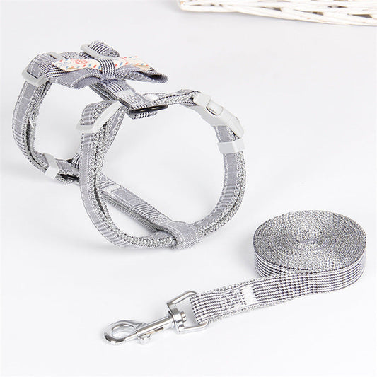 KFX-2086461 Pet Traction Rope with Fashionable Lattice Design for Small to Medium Dogs