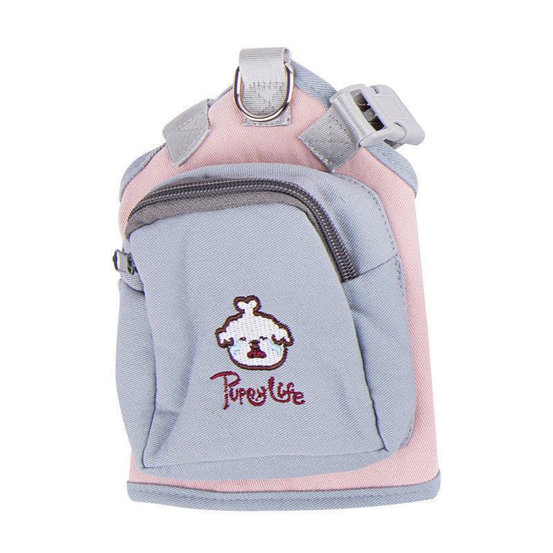 KFX-2088893 Adjustable Small Dog Chest Harness with Anti-Strike Traction Rope in Multiple Colors