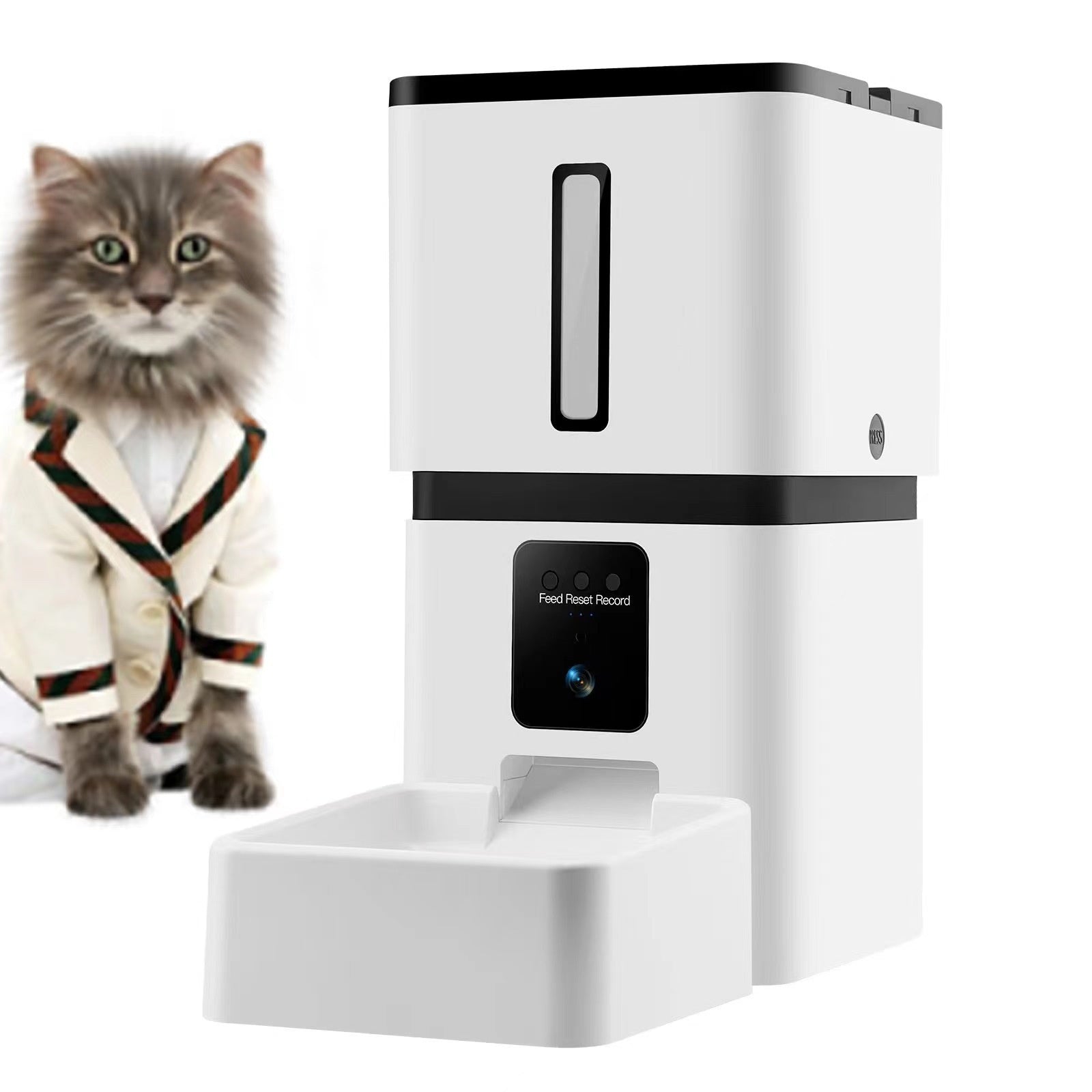 KFX-2090429 Automatic Wi-Fi Cat and Dog Feeder with 8L Capacity and Timer Function