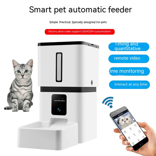 KFX-2090429 Automatic Wi-Fi Cat and Dog Feeder with 8L Capacity and Timer Function