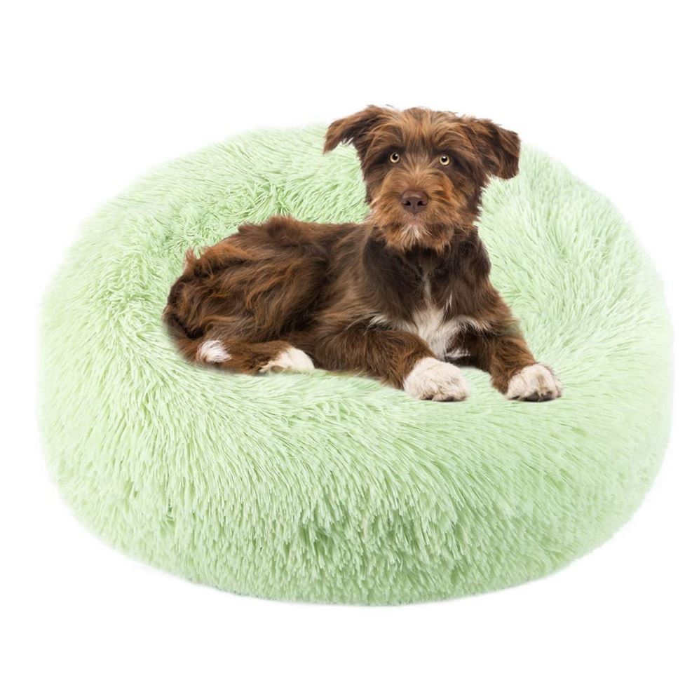 KFX-2090685 Warm Plush Round Doghouse for Autumn and Winter - Various Sizes Available