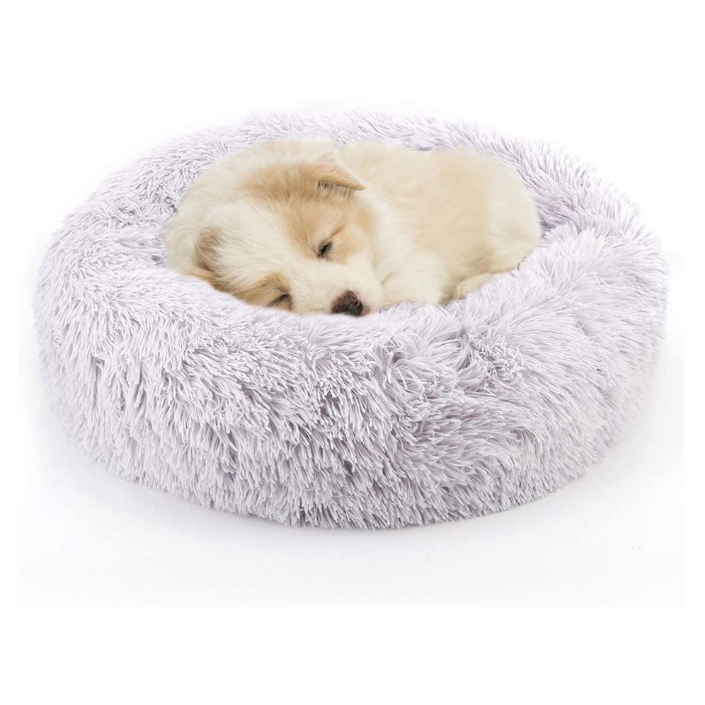 KFX-2090685 Warm Plush Round Doghouse for Autumn and Winter - Various Sizes Available