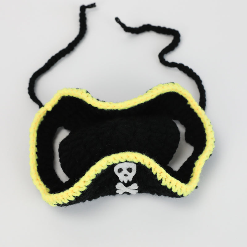 KFX-2091453 Handmade Pirate Hat for Small Pets - Ideal for Kittens and Cats