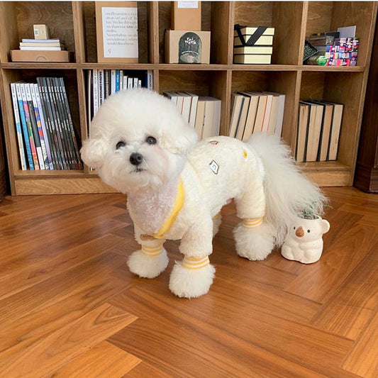 KFX-2092989 Sherry VIP Leisure Four-Legged Clothing for Small Dogs - Toast Color, XS to XL Sizes Available