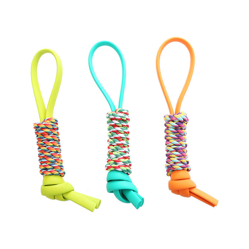 KFX-2093245 Durable TPR Chew Toy for Dogs - Teeth Cleaning and Molar Care