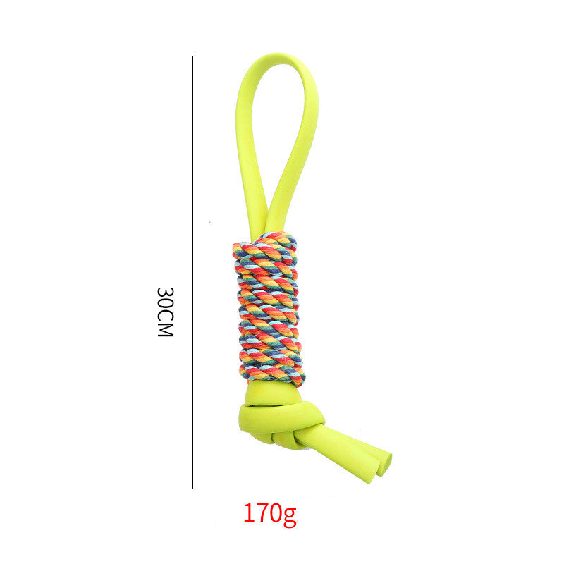 KFX-2093245 Durable TPR Chew Toy for Dogs - Teeth Cleaning and Molar Care