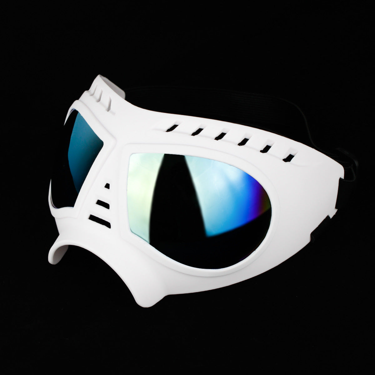 KFX-2094013 Large Dog Sunglasses - UV Protection, Waterproof, and Eye Safety with Adjustable Nylon Strap