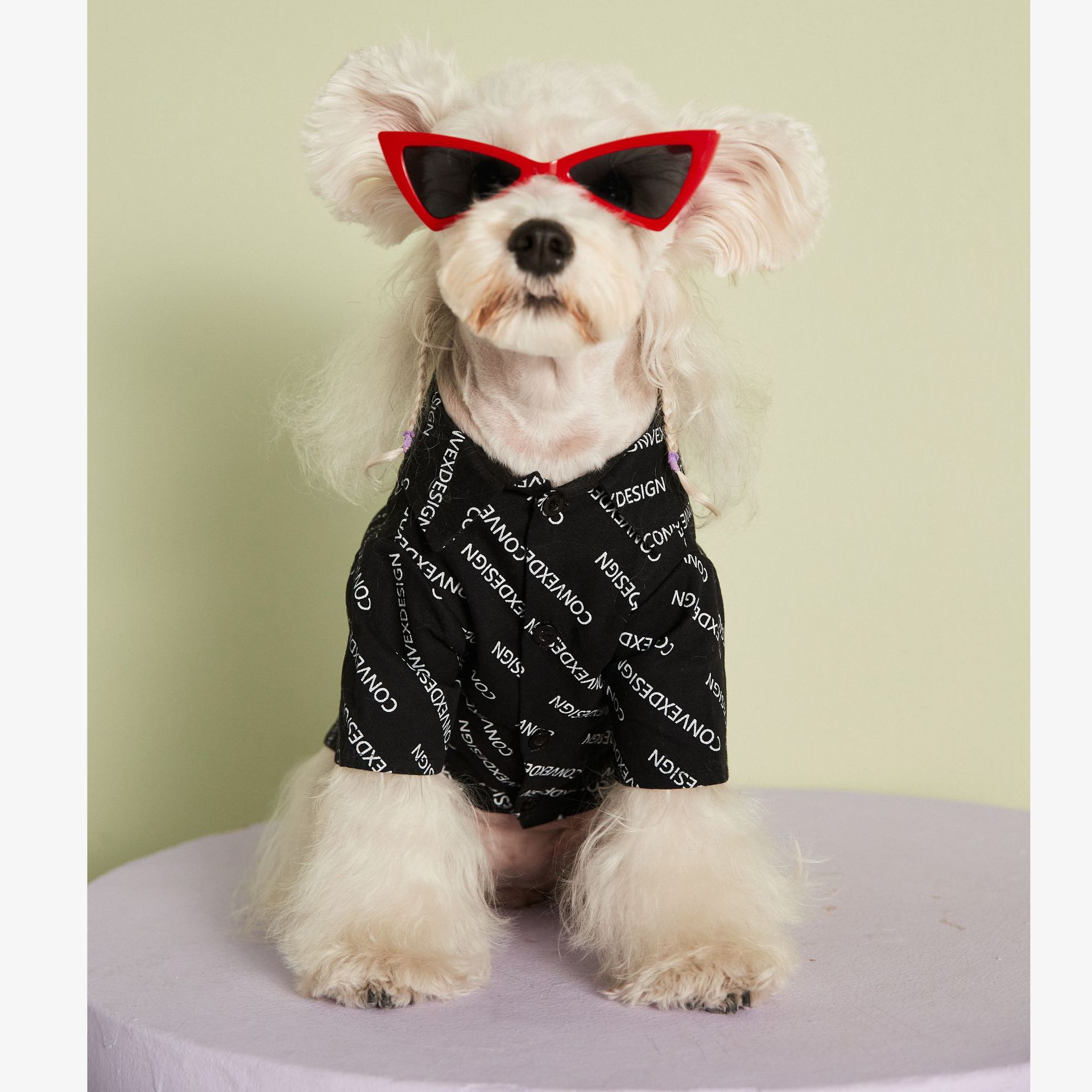 KFX-2094781 Casual Cotton Dog Shirt Costume for Shiba Inu, Bichon Frise - Sizes S to XXL