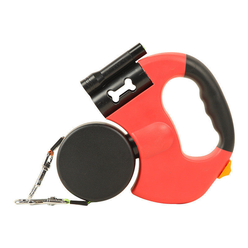 KFX-2096189 Automatic Telescopic Traction Rope with Dual Head and Illumination - 3m ABS Material