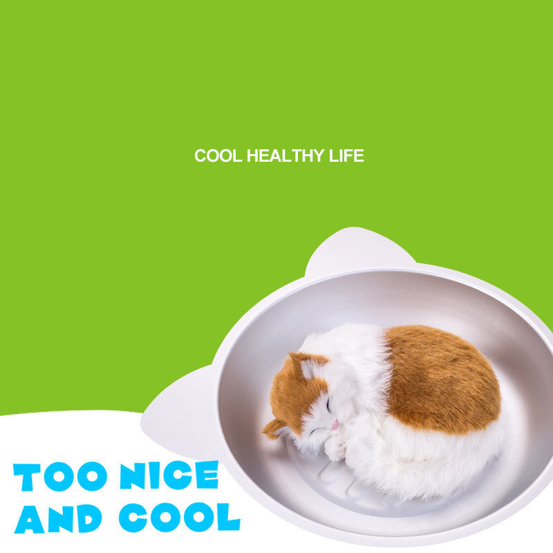 KFX-2096445 Cooling Aluminum Cat Pan for Comfort in Hot Weather - 38x38x7.5 cm