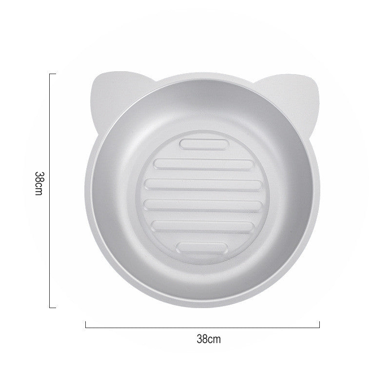 KFX-2096445 Cooling Aluminum Cat Pan for Comfort in Hot Weather - 38x38x7.5 cm