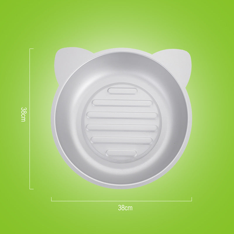 KFX-2096445 Cooling Aluminum Cat Pan for Comfort in Hot Weather - 38x38x7.5 cm
