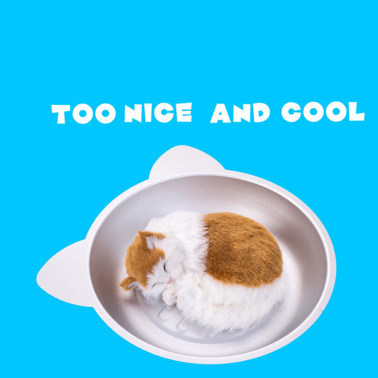 KFX-2096445 Cooling Aluminum Cat Pan for Comfort in Hot Weather - 38x38x7.5 cm