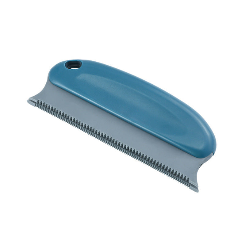 KFX-2097981 Multifunctional Silicone Pet Hair Removal Comb for Dogs and Cats, Soft and Durable Cleaning Brush, Red and Light Blue