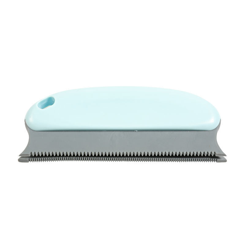 KFX-2097981 Multifunctional Silicone Pet Hair Removal Comb for Dogs and Cats, Soft and Durable Cleaning Brush, Red and Light Blue