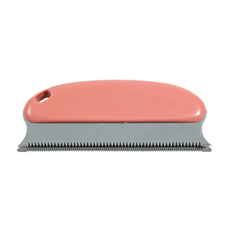 KFX-2097981 Multifunctional Silicone Pet Hair Removal Comb for Dogs and Cats, Soft and Durable Cleaning Brush, Red and Light Blue