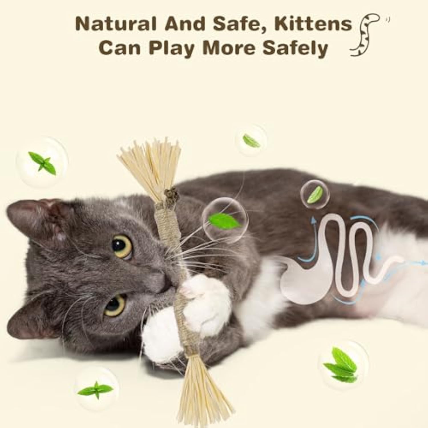 KFX-2099645 Silvervine Cat Chew Sticks for Dental Care - Natural and Edible Chew Toys for Indoor Cats