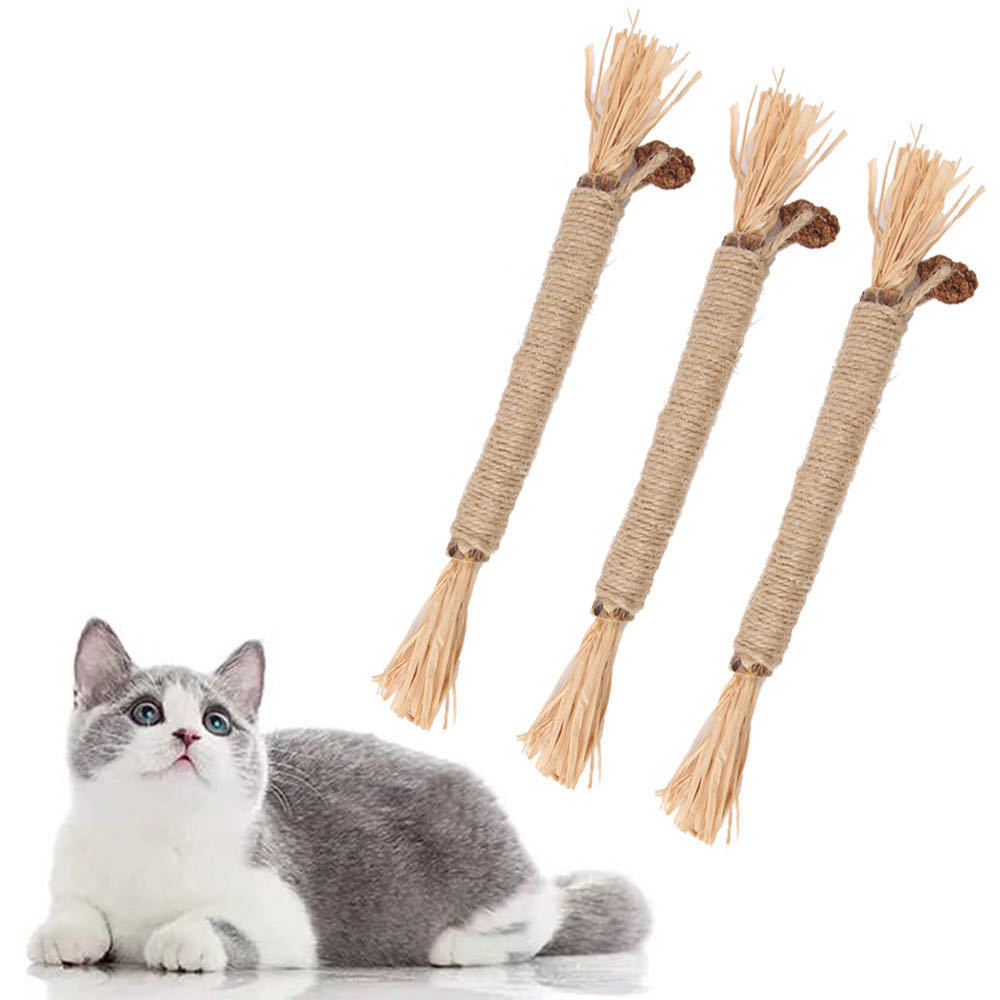KFX-2099645 Silvervine Cat Chew Sticks for Dental Care - Natural and Edible Chew Toys for Indoor Cats