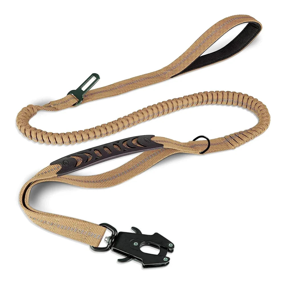 KFX-2101949 Tactical Dog Safety Belt with Frog Buckle and Hand Holding Rope - Multiple Color Options