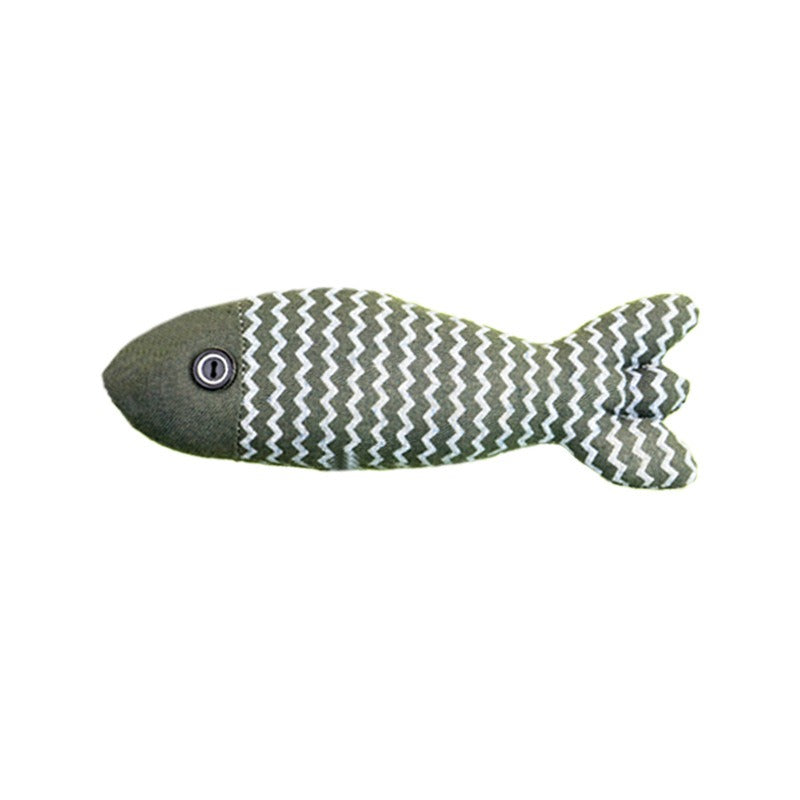 KFX-2102973 Interactive Cat Mint Fish Toy – Random Colors, Ideal for Cats of All Ages