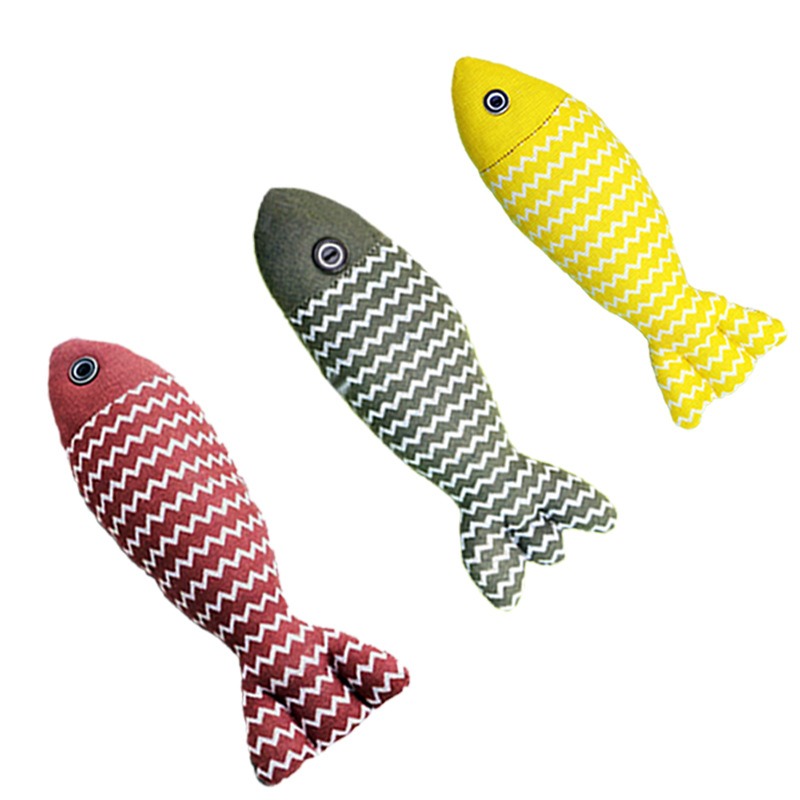 KFX-2102973 Interactive Cat Mint Fish Toy – Random Colors, Ideal for Cats of All Ages