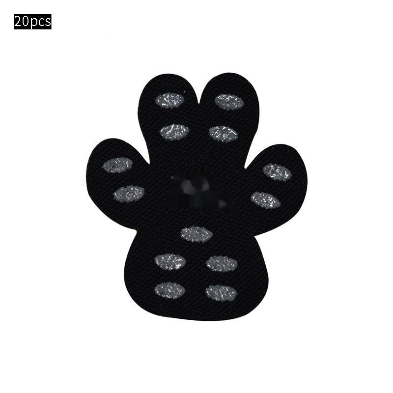 KFX-2104765 Invisible Anti-Slip Dog Foot Patch, Non-Slip Silica Gel Insoles for Dogs, Summer Protection, Four Pieces Set