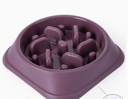KFX-2106557 Anti-Choke and Anti-Skid Slow Feeding Bowls for Pets in Various Colors